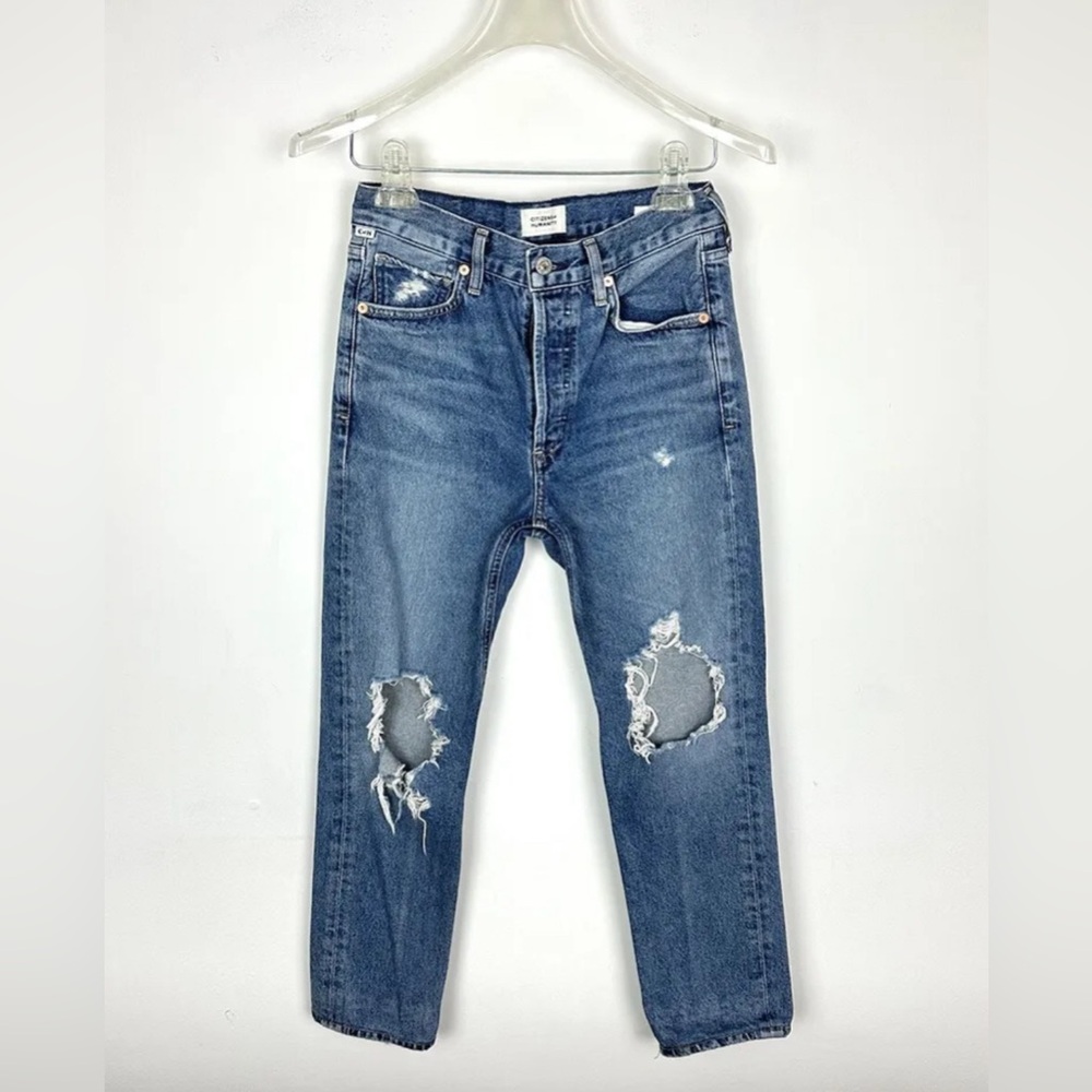 Citizens of Humanity Charlotte jeans in soirée, sz 25 (high rise, straight leg)